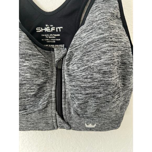 SheFit Perfect Lounge Bra in Graphite Women's M - Picture 6 of 7
